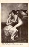CPA Musee Of Louvre Gerald Psyche Receives the First Kiss Of the Love
