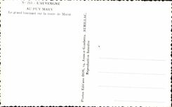 CPSM Auvergne In Puy Mary Large Lournant on the road of Murat