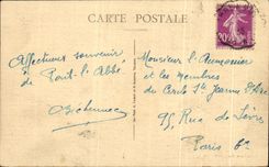 CPA Brittany Bridge the Abbot the Church