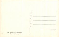 CPA Reims La Cathedral And Monument Jeanne d' Arc