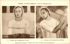 CPA Rheims Foyer Remois ISCED Of the Green path Jesus East Condemns Died Jean Bergue