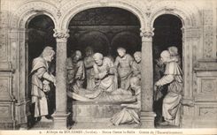 CPA Abbey of Solesmes Notre Dame the Beautiful Cave of I' Ensevelissement