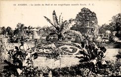 CPA Angers the Garden Of the Email And Its Splendid Flowered Solid masses