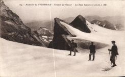 CPA Ascension Du Vignemale Sommet Du Glacier Les Deux jumeaux Alpinisme