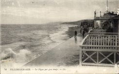 CPA Villers en las presas del La de Mer por el tiempo pesado