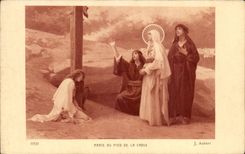CPA Marie Au Pied de la Croix