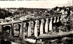 CPSM Dinan the Viaduct and the Rancid one