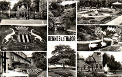 CPSM Rennes Le Jardin du Thabor