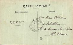 CPA Camp Of Courtine Mess and Militaria dwellings