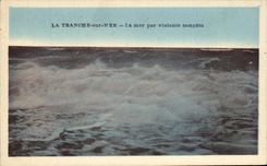 CPA the Section On Mer La Sea By Violent Storm