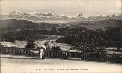 CPA Pau Gave And the Chain Of the Pyrenees