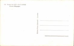 CPA Route De Luz A Gavarnie Porte d'Espagne