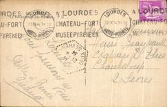 CPA Lourdes Fort Castle Fort La blessing of the patients