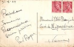 Rocas de CPA Fontcombault en el camino del blanco