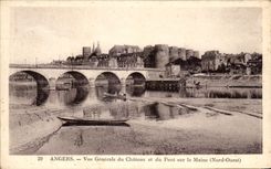 CPA Angels View of the Castle and the Bridge on Maine