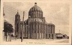 CPA Rheims Church Sainte Clotilde