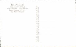 Dimensiones de CPA de Emeroude Saint Malo Santo Tomas Courtine de las paredes