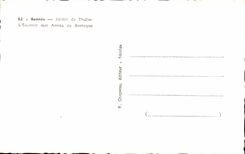 CPA Rennes Jardin du Trabor L'Ecussen aux Armes de Bretagne