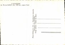 CPA Auvergne Peak of Northern Sancy aspect