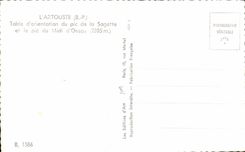 CPA Artouste Counts of orientation of the peak of Sagette and the peak of the South of Ossau