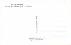 CPA Pyrenes the Peak of the South of Ossau and Lakes