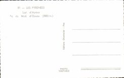 CPA the Pyrenees Lake Ayous Peak of the South of Ossau Cow