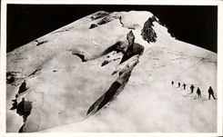 CPA Chamonix Sommet du Mt Blanc vu des Bosses du Dromadaire