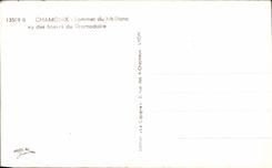 CPA Chamonix Sommet du Mt Blanc vu des Bosses du Dromadaire