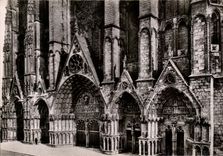 Puerta de St Etienne de la catedral de CPA Bourges