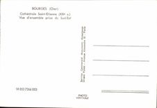 Reten del cuadro total de la puerta de St Etienne de la catedral de CPA Bourges del sureste