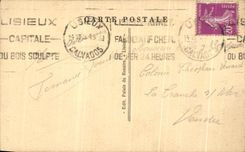 CPA Lisieux Street Of Peace Gate Of the Church St Jacques