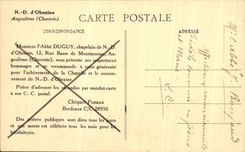 CPA Angouleme Chapelle De ND d'Obezine