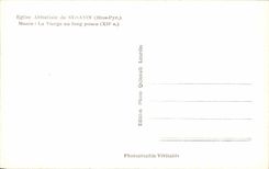 CPA Eglise Abbatiale de St Savin Musee La Vierge au long pouce