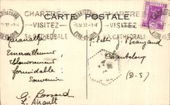 CPA Cathedral Of Chartres Saint Modeste Gate Northern