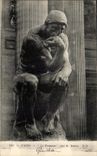 CPA Paris the Thinker By has Rodin