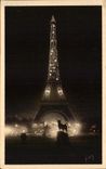 CPA Feeries Nocturnes de Paris La Tour Eiffiel