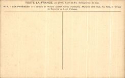 CPA the Pyrenees With the breach of Roland Wall southern part the circus of Gavarnie