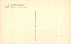 CPA Fontgombault la parte inferior de la iglesia de la abadia dimensiona norteno