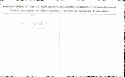 CPSM Observatory Of the Peak Of the South Bagneres De Bigorre lunar Circuses mountains and valleys the moon