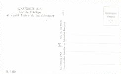 CPSM Artouste Lake Fabreges and small Train of the Lake Artouste