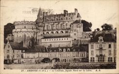 CPA Amboise el ataque frontal norteno del castillo en el Loire