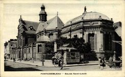 CPA Fontainebleau Church Saint Louis