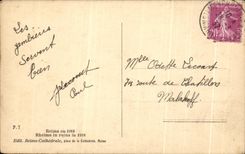 CPA Rheims in ruins the Militaria cathedral