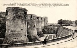 CPA Angers the Castle Ditches the Levis Bridge the End of the World