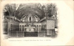 CPA Cathedral of Chartres Notre Dame Vault Under Ground