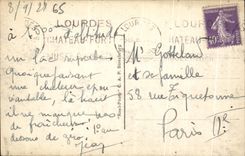 CPA Lourdes the Lake Gaube