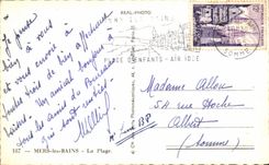 CPSM Seas Les Bains the Beach