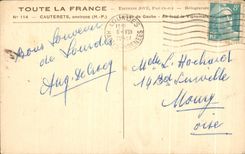 CPA Cauterets surroundings the Lake Gaube At the bottom Vignemale