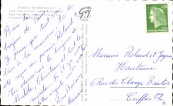 CPSM Paris y su lugar de las maravillas de Terte Jardins del corazon Church Saint Pedro de la consagracion