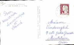 CPSM Picturesque Auveregne Aydat La Beach Lake